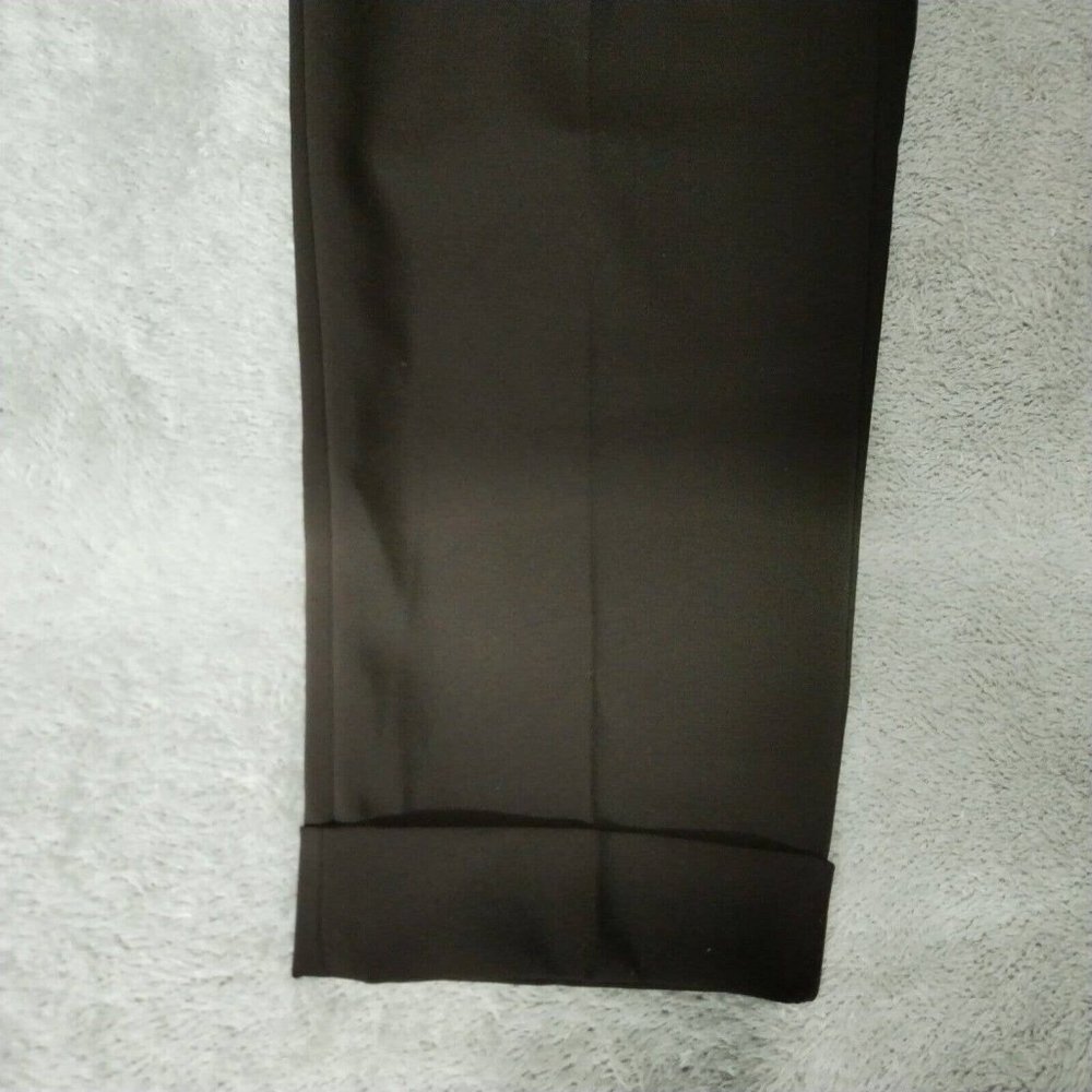 Reiss Trousers Mens 34 (34x28) Dark Aubergine Wool Nakata Drawstring Relaxed - Picture 14 of 16